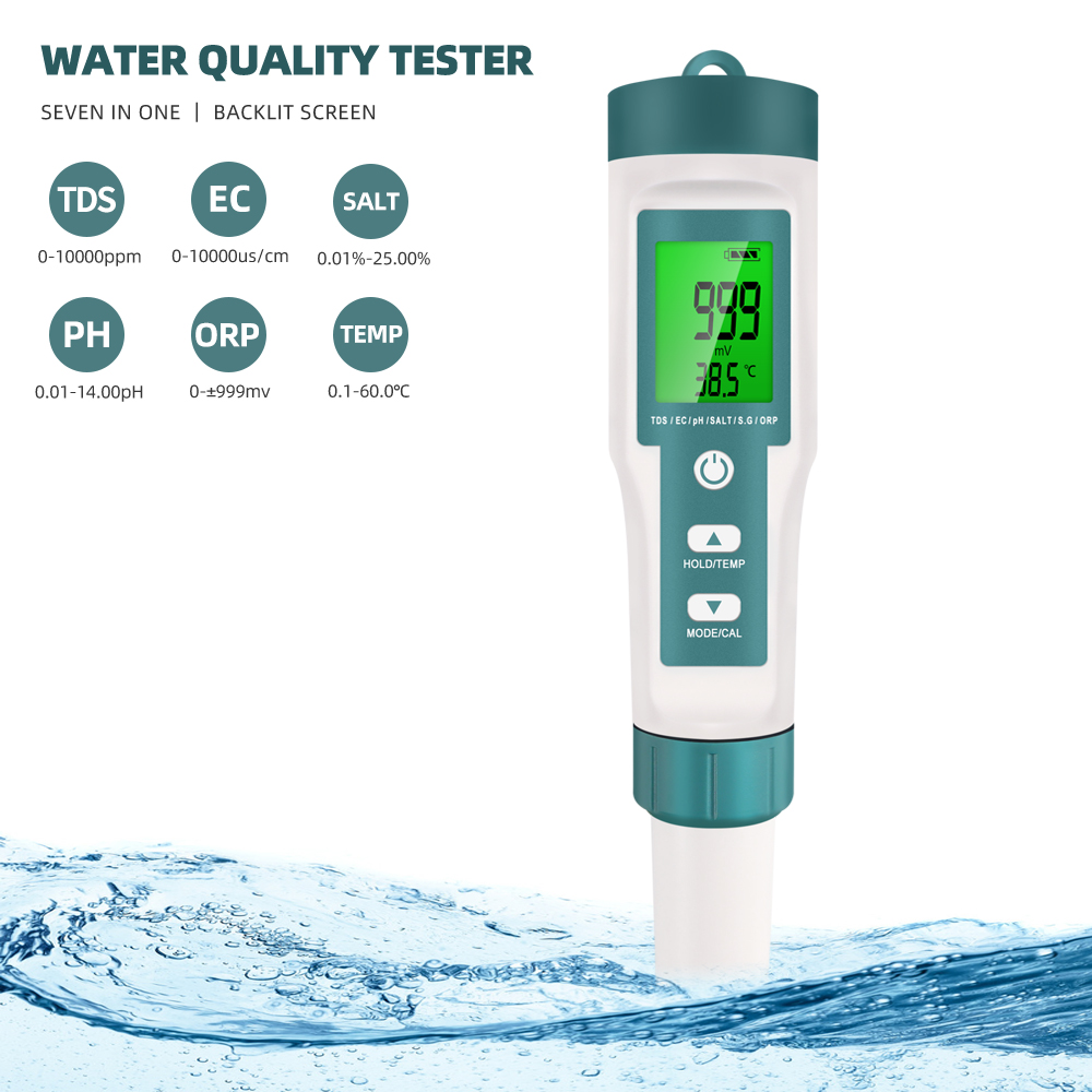 7 in 1 PH TDS EC ORP 염분 S.G TE - Ph Meter Digital Water Tester 리뷰 및 가격