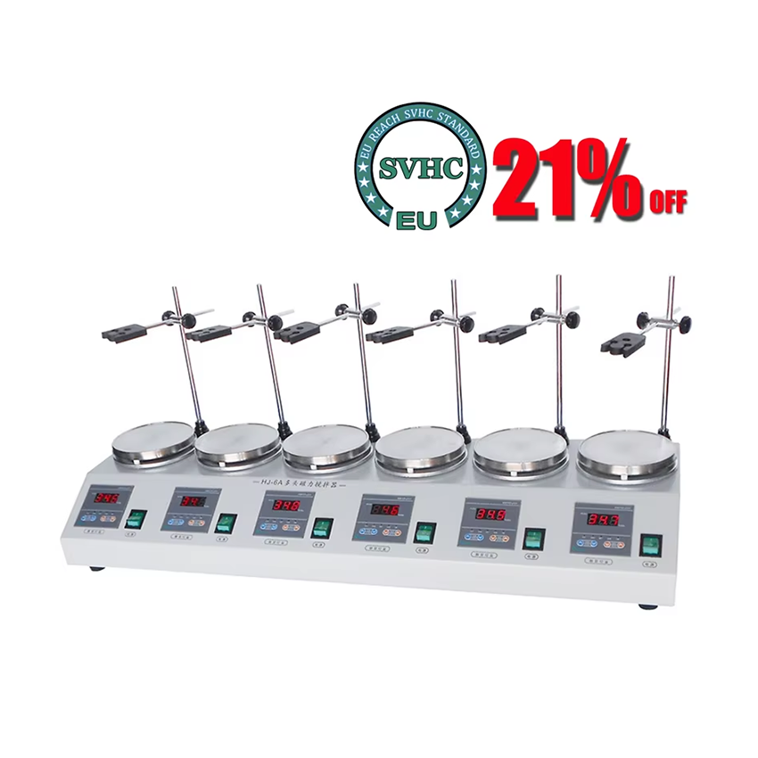 220V, 6개의 헤드를 가진 자기 난열 교반기, 디지 - Lab Magnetic Stirrer Hot Plate 리뷰 및 가격