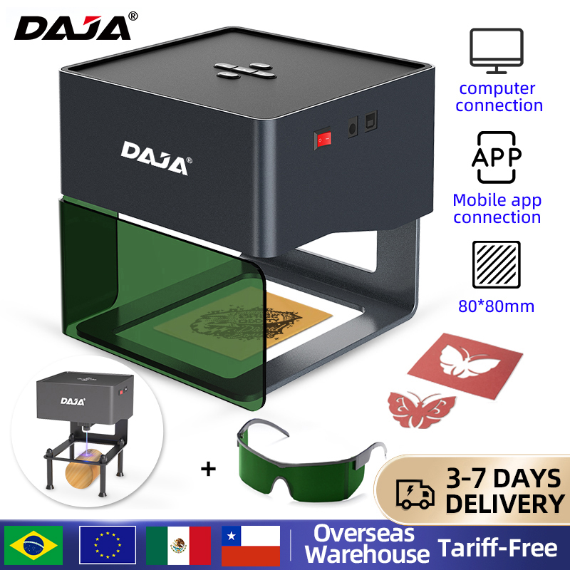 DAJA DJ6 미니 휴대용 레이저 조각기 Diy 블루 - Fiber Laser Marking Machine 30W 리뷰 및 가격